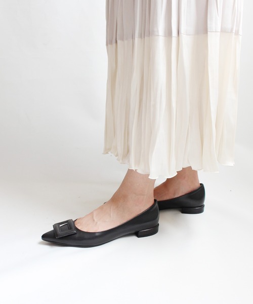 「Fabio Rusconi」 フラットパンプス 38 グリーン レディース_画像5