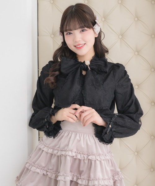 ROJITA（ロジータ） ブラウス シャツ レースボウタイブラウス 