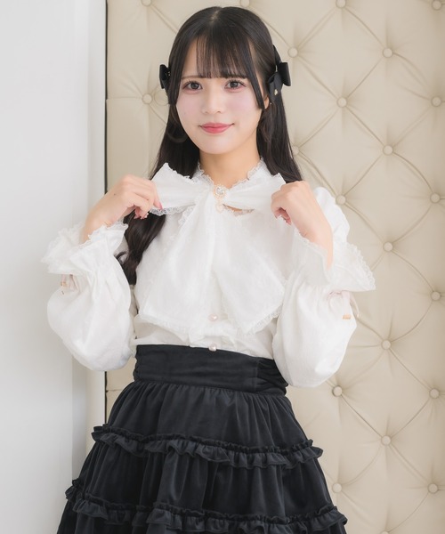 ボウタイレディブラウス  rosymonster レディボウタイブラウス/MAJESTIC LEGON(マジェスティックレゴン