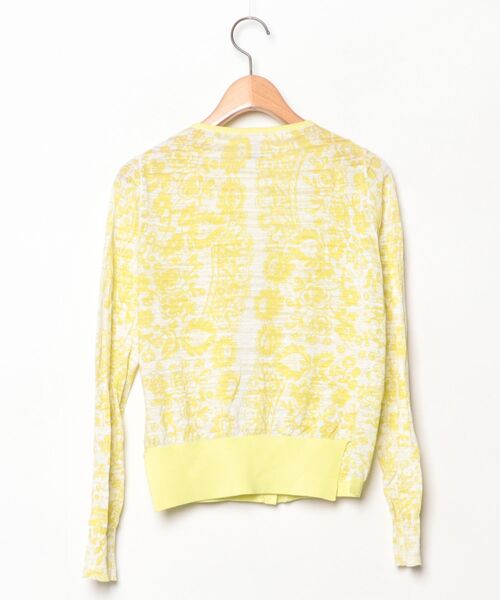 「ANTIPAST」 花柄ニットカーディガン 1 イエロー レディース_画像2