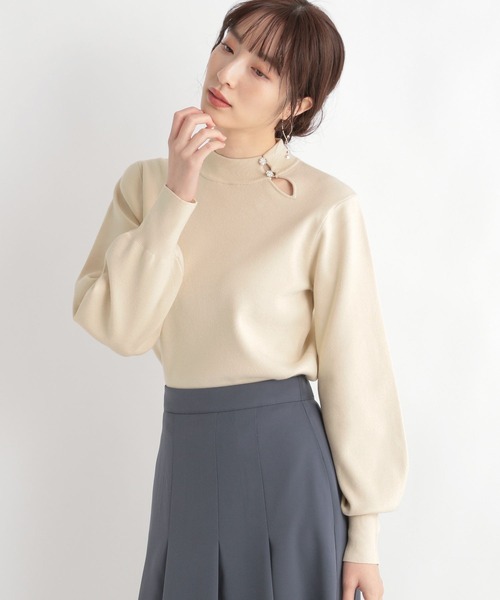 「Andemiu」 長袖ニット FREE ブルー レディース_画像5