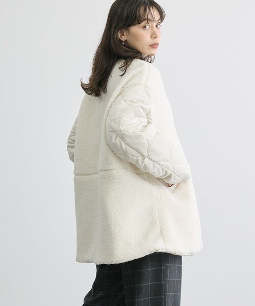 「AMERICAN HOLIC」 中綿ブルゾン M モカ レディース_画像4