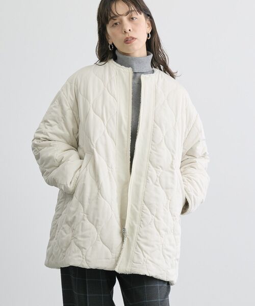 「AMERICAN HOLIC」 中綿ブルゾン M モカ レディース_画像8