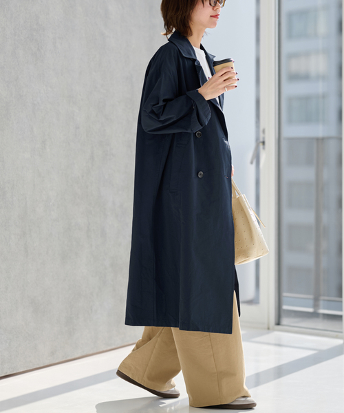 relume ナイロンライト トレンチコート ネイビー JOURNAL STANDARD relume（ジャーナルスタンダード レリューム