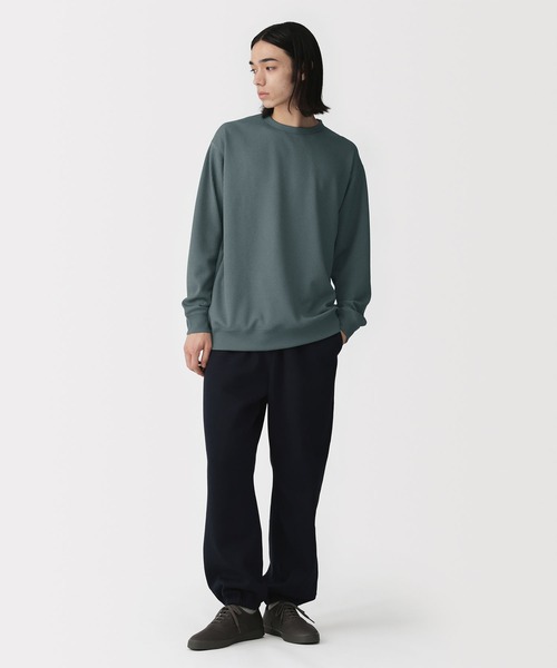 無印良品（MUJI） tシャツ 紳士 UVカット乾きやすいワッフルクルー