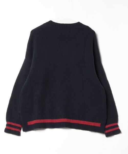 「CINOH」 長袖ニット FREE ネイビー レディース_画像2