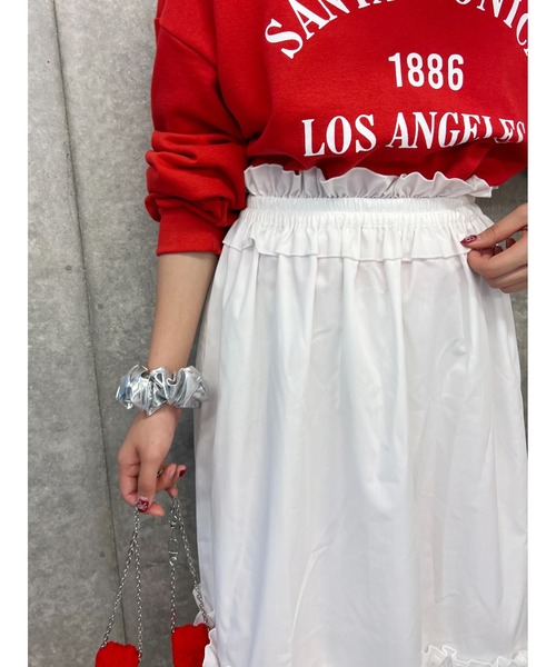 「WC」 フリルスカート FREE ブラック レディース_画像2