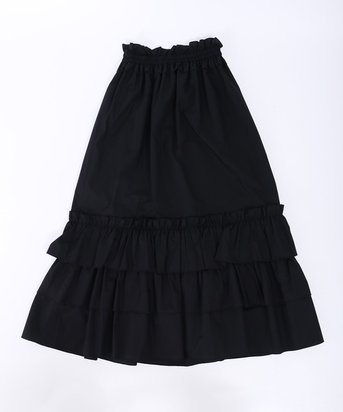 「WC」 フリルスカート FREE ブラック レディース_画像6