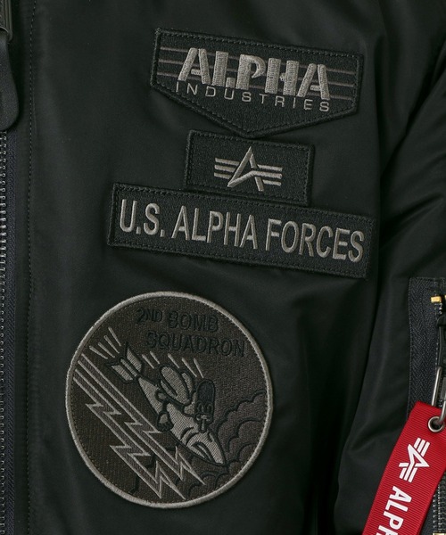 「Alpha Industries」 ナイロンブルゾン LARGE グレー メンズの画像