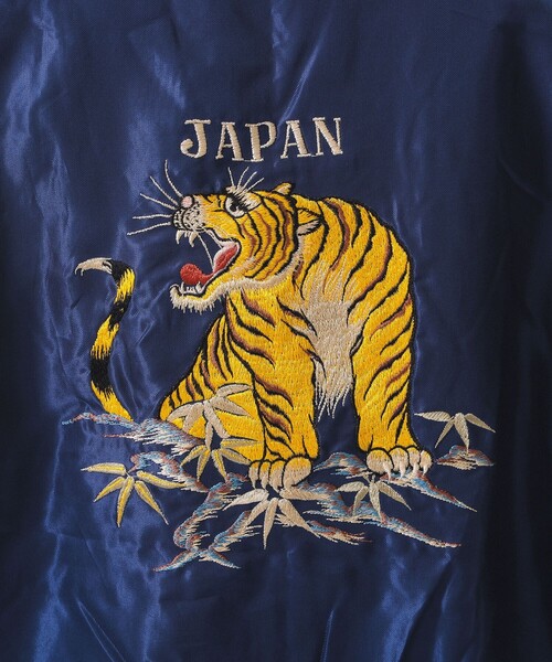 takarabeams、東洋エンタープライズ虎刺繍 ベルベット スカジャン TAILOR TOYO テーラー東洋 メンズ ライトアウター アウター 別珍