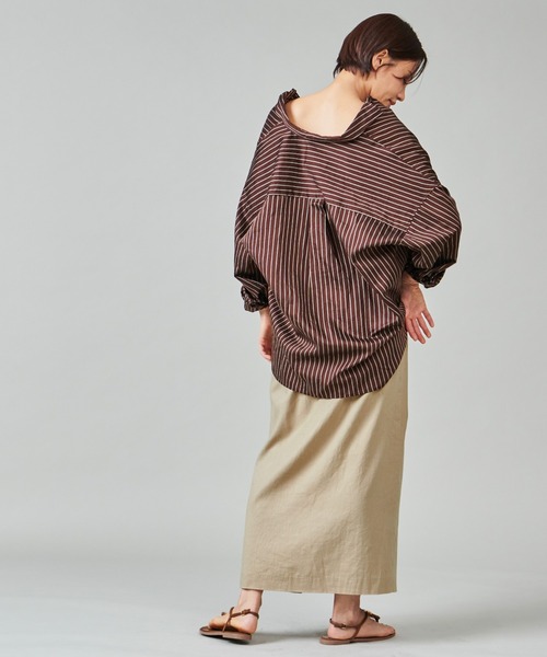 「marmors」 長袖シャツ 36 ベージュ レディース_画像5