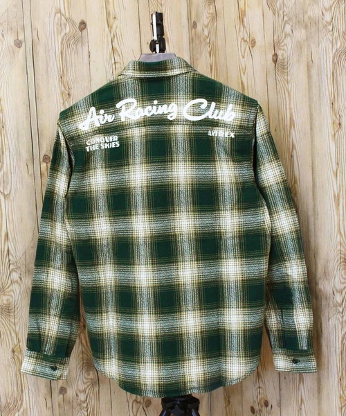 シャツ -A.A.R.C-OMBRE CHECK EMB SHIRT メンズ レディースの画像