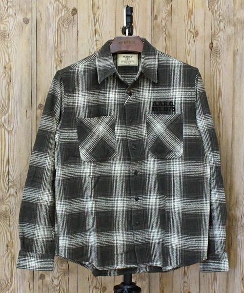シャツ -A.A.R.C-OMBRE CHECK EMB SHIRT メンズ レディースの画像