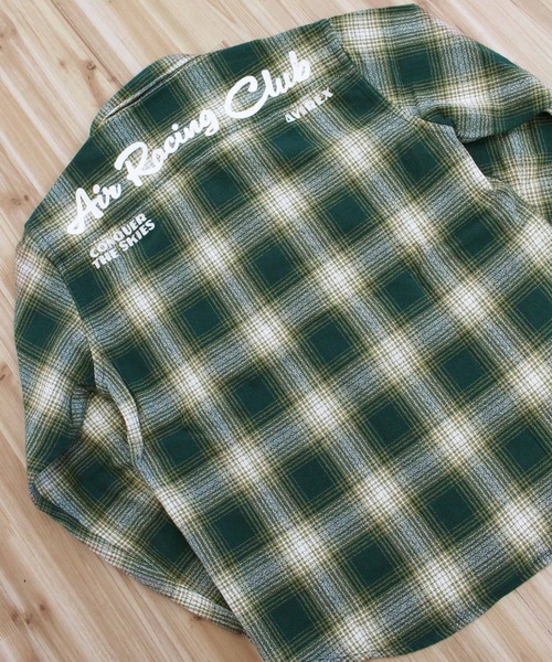 シャツ -A.A.R.C-OMBRE CHECK EMB SHIRT メンズ レディースの画像