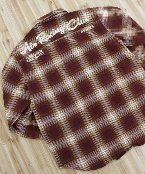 シャツ -A.A.R.C-OMBRE CHECK EMB SHIRT メンズ レディースの画像