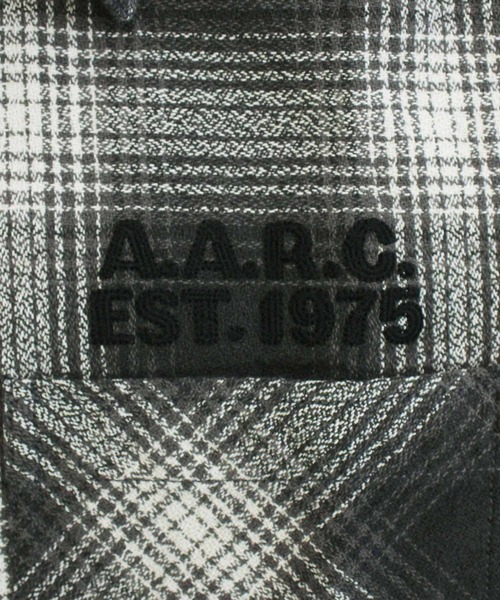 シャツ -A.A.R.C-OMBRE CHECK EMB SHIRT メンズ レディースの画像