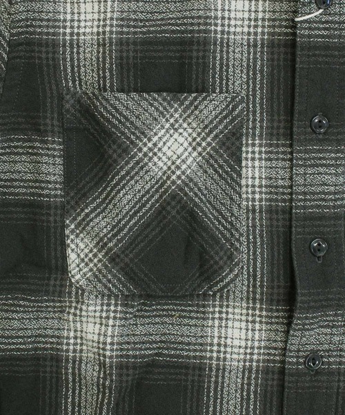 シャツ -A.A.R.C-OMBRE CHECK EMB SHIRT メンズ レディースの画像