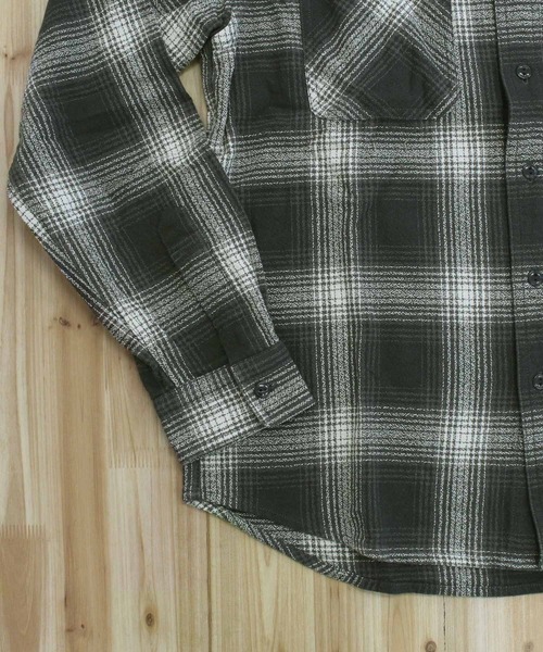 シャツ -A.A.R.C-OMBRE CHECK EMB SHIRT メンズ レディースの画像