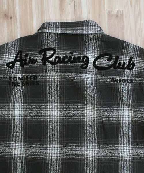 シャツ -A.A.R.C-OMBRE CHECK EMB SHIRT メンズ レディースの画像