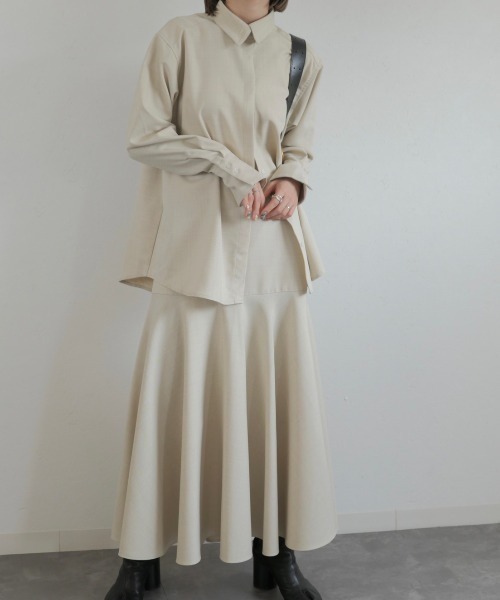 「Reurie'」 長袖シャツ FREE グレー レディース_画像5