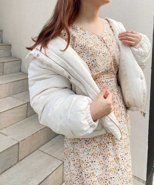 「one after another NICE CLAUP」 長袖ワンピース FREE ブラウン系その他 レディース_画像5