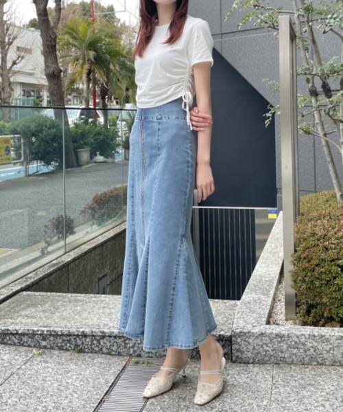 「NOMAE」 ロングスカート FREE ブルー レディース_画像2