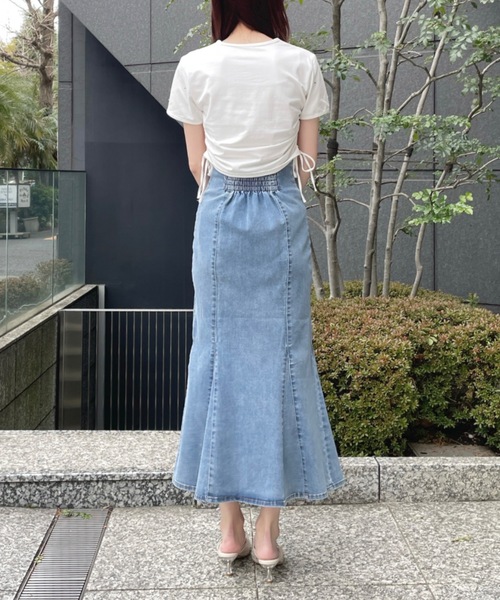 「NOMAE」 ロングスカート FREE ブルー レディース_画像4