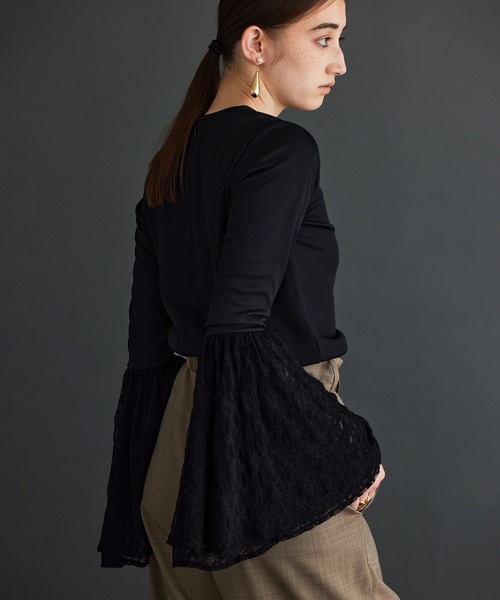 「THE PAUSE」 長袖カットソー FREE ブラック レディース_画像5