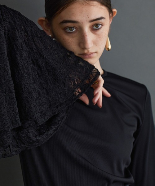 「THE PAUSE」 長袖カットソー FREE ブラック レディース_画像9