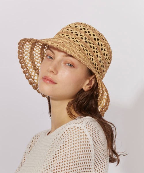 Chapeau d' O（シャポードオー） 帽子 ハット レディース Raffia Lace