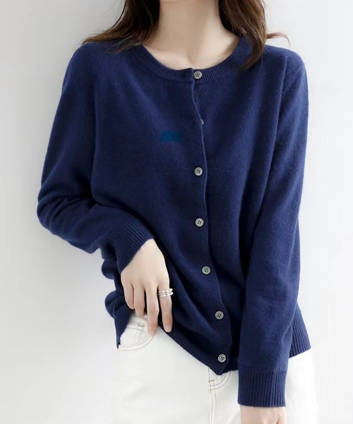 「INASTUDIOS」 ニットカーディガン LARGE レッド レディース