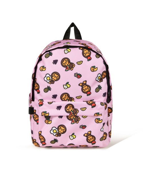 BABY MILO 猿のキャラクターリュック ピンク本日夜に削除 A BATHING APE（アベイシングエイプ） デイバック リュック BABY MILO