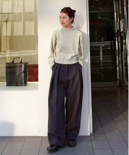 TODAYFUL ニット セーター Crewneck Slub Knit レディース : ZOZOTOWN
