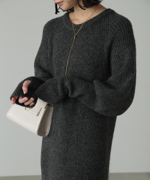 「FREE'S MART」 ニットワンピース MEDIUM グリーン レディース_画像10