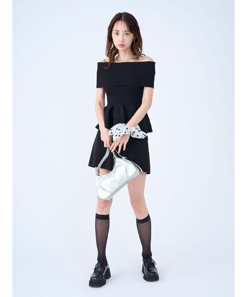 ニット セーター ペプラムオフショルニットプルオーバー 「夏服」 レディースの画像