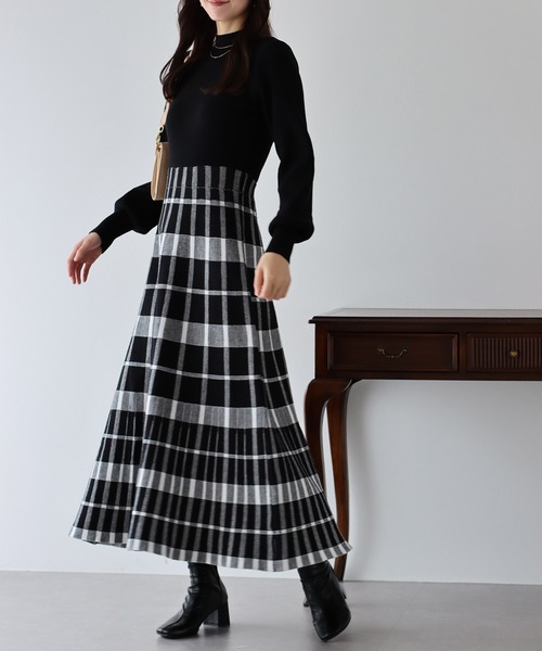「BLUEEAST」 ニットワンピース SMALL ブラック レディース_画像9