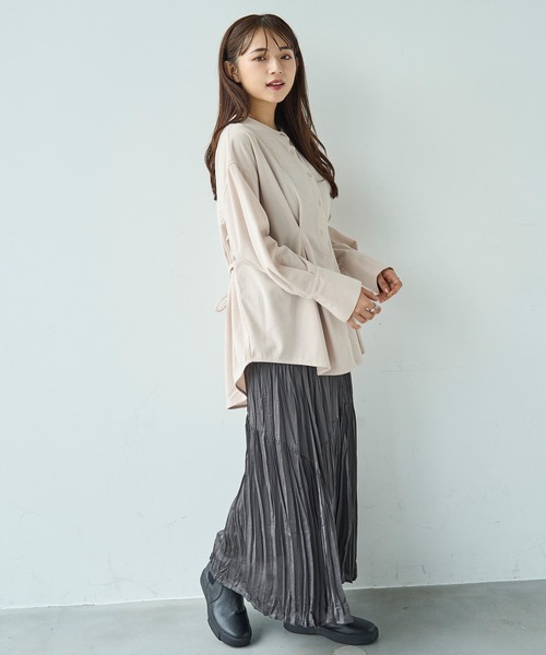 「mil」 長袖ブラウス S アイボリー レディース_画像5