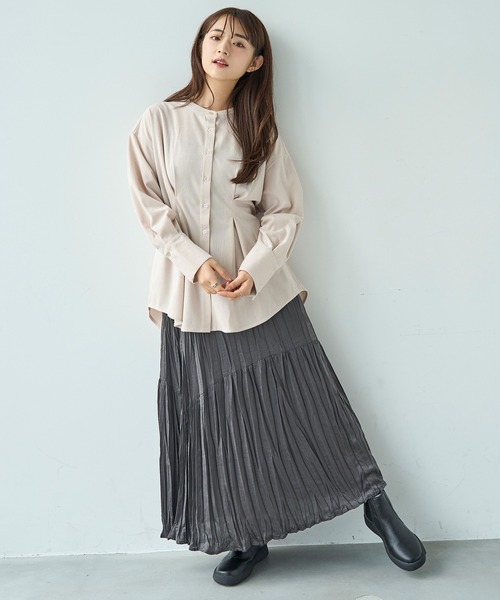 「mil」 長袖ブラウス S アイボリー レディース_画像9