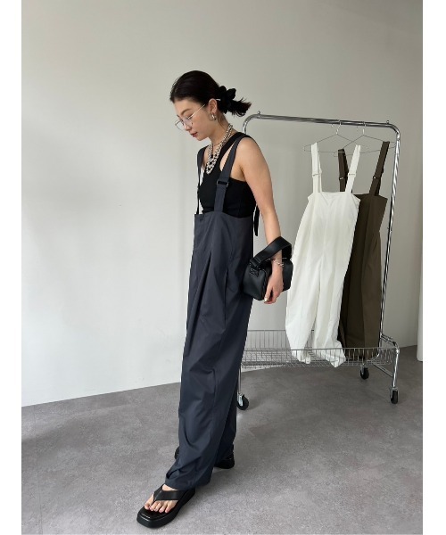 「HANNE」 オーバーオール フリー ネイビー レディース_画像7