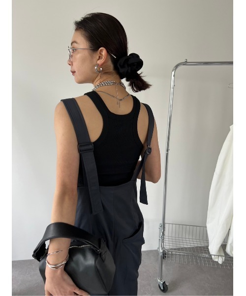 「HANNE」 オーバーオール フリー ネイビー レディース_画像8