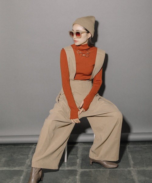 「miniyu」 パンツ MEDIUM ホワイト系その他 レディース_画像8