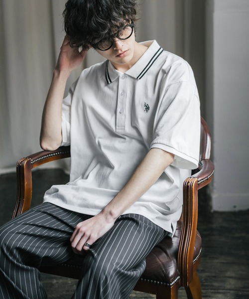 新品未使用♡AND MY NAME 半袖ポロシャツ XXL ロゴ刺繍 人気沸騰中 U.S. POLO ASSN.（ユーエスポロアッスン） ポロシャツ 半袖 新色追加