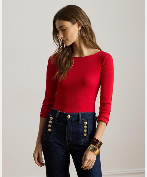 LAUREN RALPH LAUREN（ローレン ラルフローレン） tシャツ リブニット
