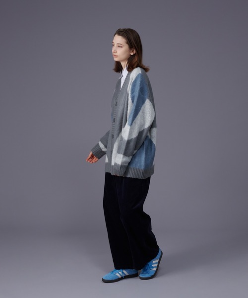 「ONCILY」 長袖ニット MEDIUM グレー メンズ_画像3