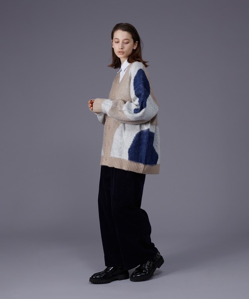 「ONCILY」 長袖ニット MEDIUM グレー メンズ_画像5
