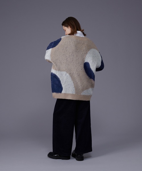 「ONCILY」 長袖ニット MEDIUM グレー メンズ_画像6
