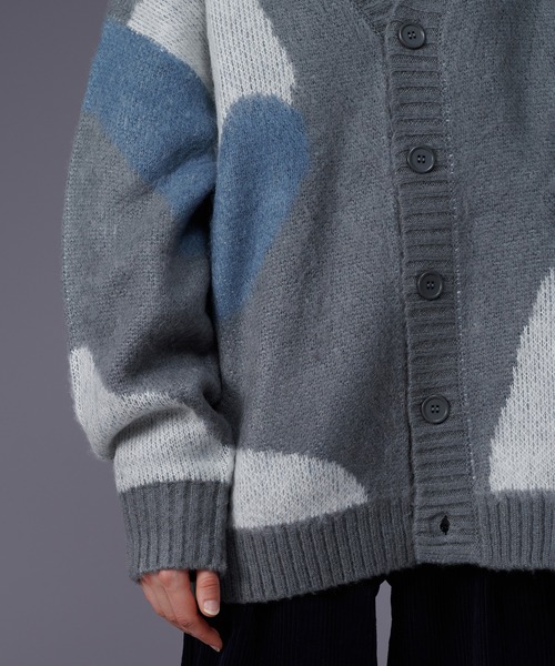 「ONCILY」 長袖ニット MEDIUM グレー メンズ_画像9