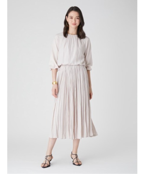 「Mila Owen」 7分袖ワンピース 0 グリーン レディース_画像6