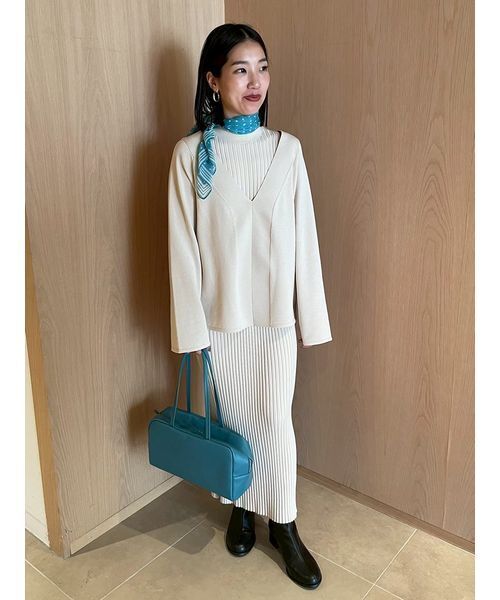 「Mila Owen」 コンビワンピース 0 ブラック レディースの画像