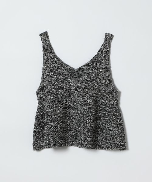 ベスト ジレ 2WAYコットンメランジニットNS/672140 レディースの画像